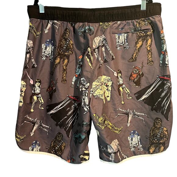 Star Wars Size 2XL Swimming Trunks Pockets Summer Vacation Cruise Retro - Picture 2 of 9
